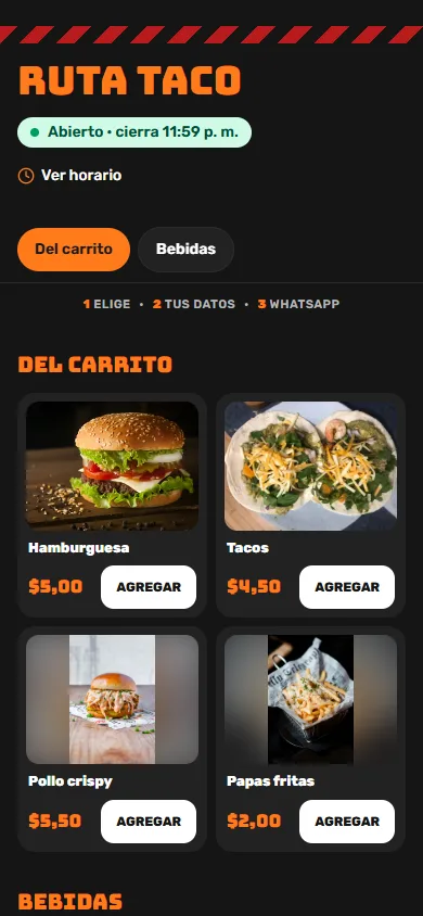 Plantilla Food truck
